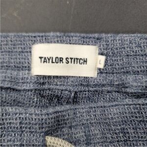 Taylor Stitch Jogger Mens Large Blue Apres Pant Sweatpants Knit Heavyweight